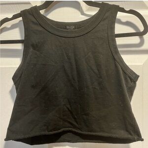 Brandy Melville Black Sleeveless Crop Top